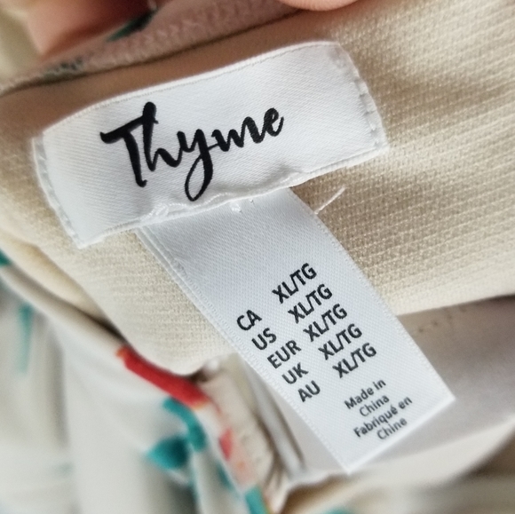 THYME | tie up floral flower maternity tankini swim top - Picture 6 of 6